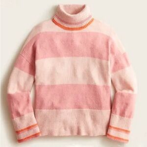 Striped Pink and Orange Women's Sweater